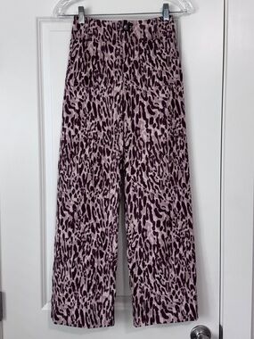 Maeve 23 The Colette Animal Print Wide Leg High Waist Pants
